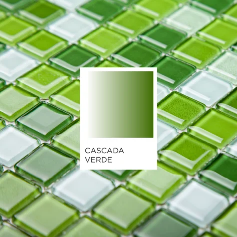 Producto PENTAGLÁS CASCADA VERDE vidrio para piletas
