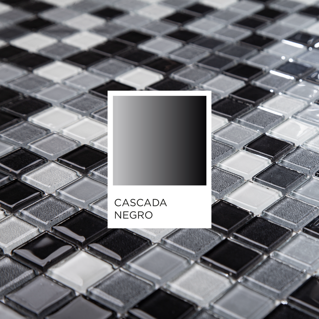 Producto PENTAGLÁS CASCADA NEGRO vidrio para piletas