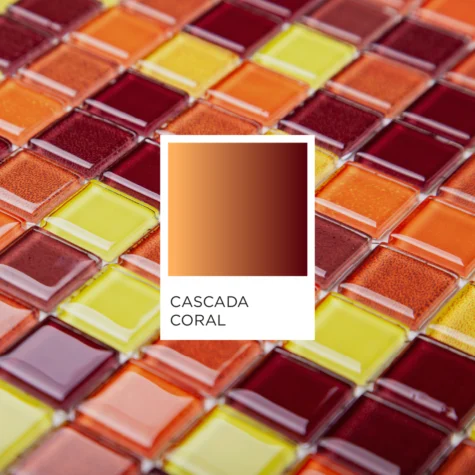 Producto PENTAGLÁS CASCADA CORAL vidrio para piletas