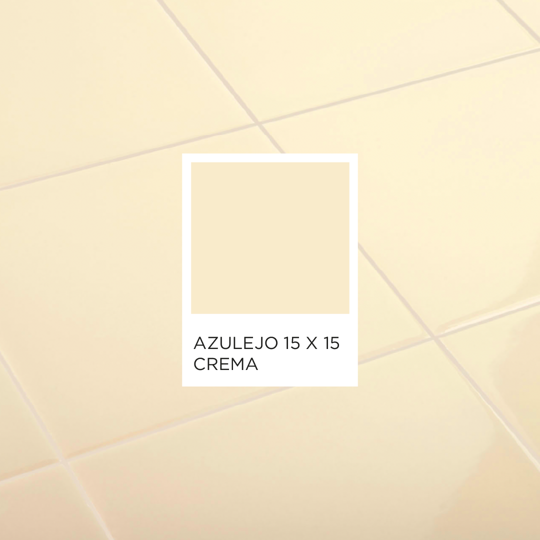 Azulejo crema 15 cm x 15 cm