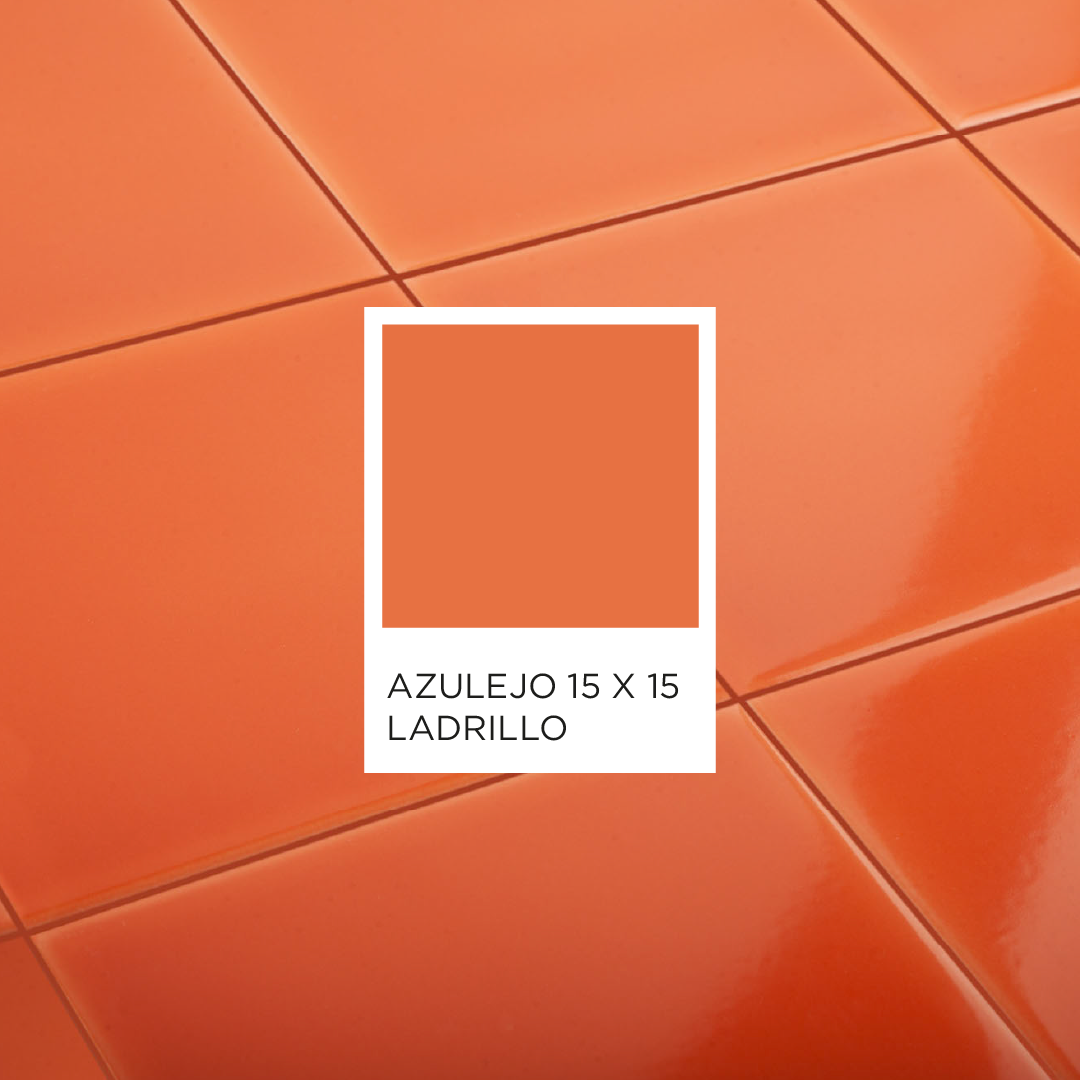 Azulejo ladrillo 15 cm x 15 cm