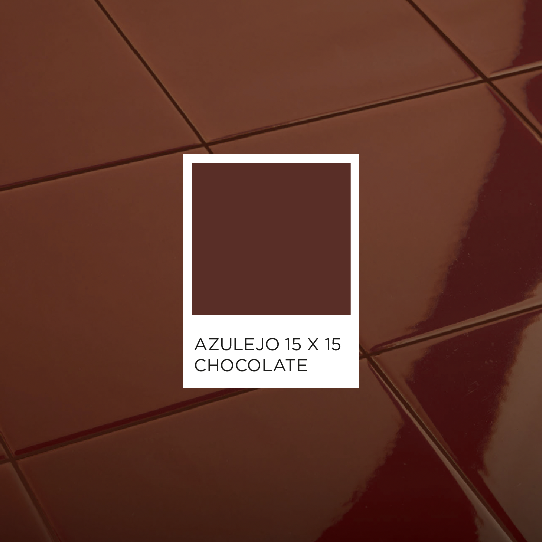 Azulejo chocolate 15 cm x 15 cm